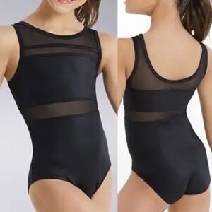 WEISSMAN Balera Dance Costume Cutout Back Tank Leotard Shimmer SH11266 LC child